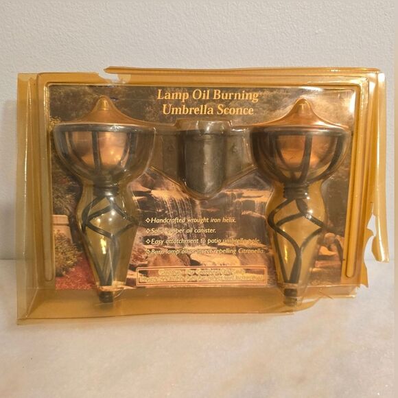 Catalyst Concepts Oil Burning Lights for Patio Umbrella Twilight Ambiance VTG - Picture 2 of 10